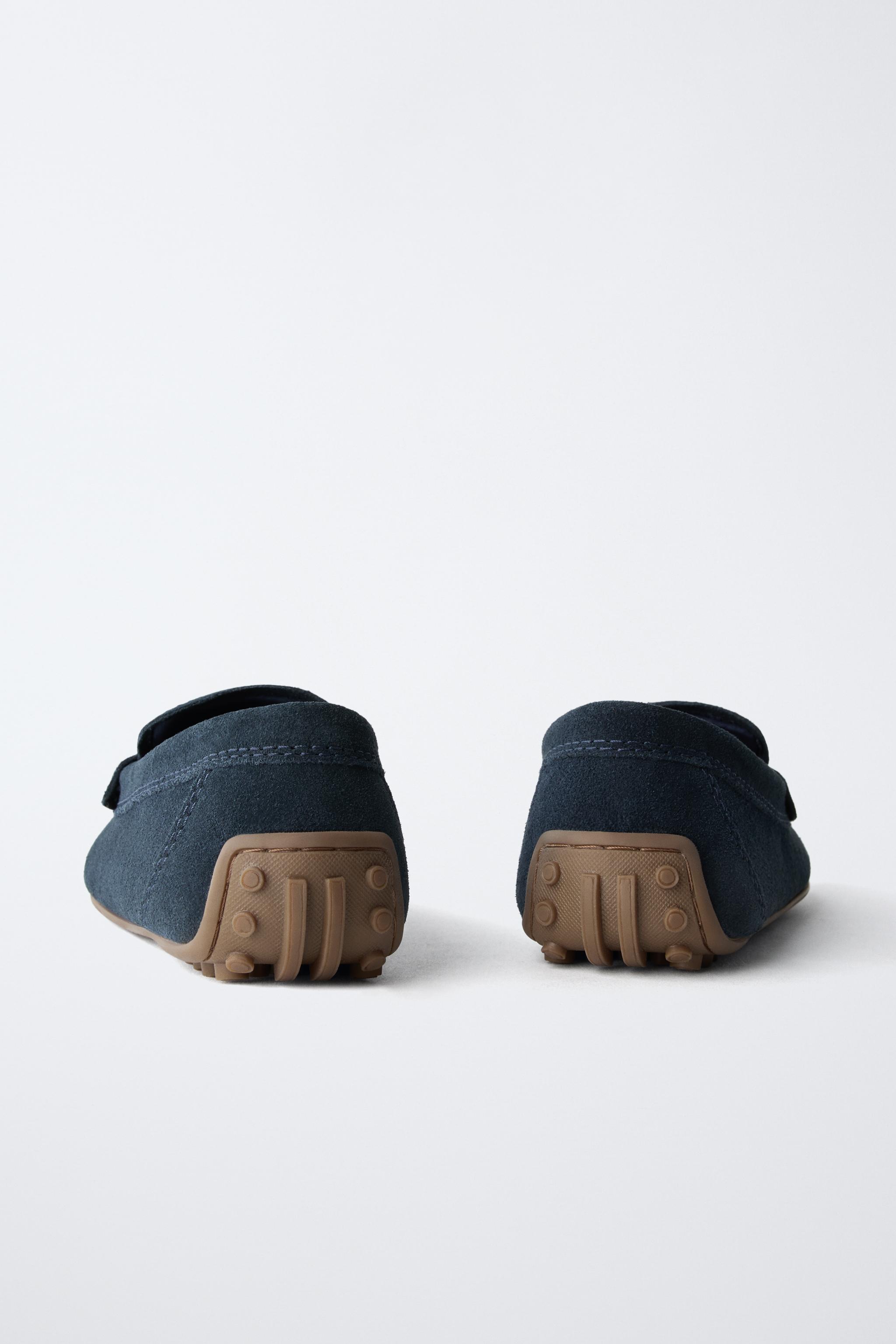 SPLIT LEATHER LOAFERS